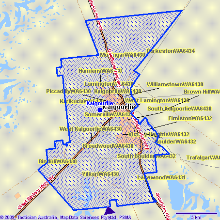 Kalgourlie Map